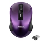 Wireless Mouse for Laptop Silent Cordless 2.4G USB Mini Mouse Wireless Optical Ambidextrous Computer Mobile Mouse, 1600DPI with 3 Adjustable Levels for Windows 10/8/7/XP/Mac/Macbook Pro/Air/HP/Lenovo