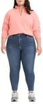 Levi's Women's Plus Size Mile High Super Skinny Jeans, Venice For Real, 16 L