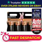 4x Duracell Plus D Batteries MN1300B4