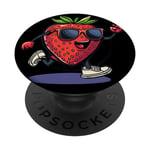Cool Strawberry Costume with funny Shoes and Arms PopSockets Swappable PopGrip