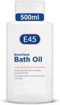 E45 Bath Oil Emollient to Moisturise & Hydrate Dry Skin Soap Free & Perfume Free