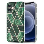 BOOM - Grid skal till iPhone 12 Mini - Grön Marmor