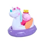 TOMY Toomies Peppa Pig Peppa's Unicorn Bath Float, Baby Bath Toys, Kids Bath Toys for Water Play, Fun Bath Accessories for Babies & Toddlers, Suitable for 18 Months, 2, 3 & 4 Year Olds, White