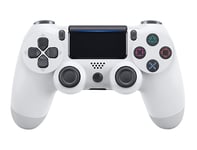 PS4 for controller, wireless PS4 Bluetooth joystick for PS4 controller, suitable for the Playstation 4 gamepad, high-precision remote control function for PS4 controller (white)
