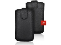 Partner Tele.com Forcell Slim Kora 2 Fodral i läder - för Iphone 5/5S/5SE/5C svart