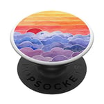 PopSockets Yellow Orange Red Sunset Sunrise Purple Blue Clouds Sky PopSockets PopGrip: Swappable Grip for Phones & Tablets