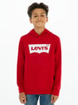 Levis batwing hoodie - red/white