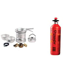 Trangia 27 Cookset With Kettle & Spirit Burner & Fuel Bottle with Safety Valve, 0.5 L