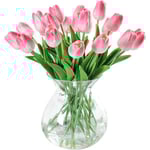 10 st Real Touch Latex Konstgjorda Tulpaner Blommor Falska Tulpaner (Vas ingår ej)