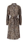 Vila - Skjortklänning viYana L/S Mid Calf Shirt Dress - Natur - 36