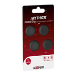Konix Mythics Pack de 4 appuie-pouces antidérapants pour joysticks manettes Joy-Con Nintendo Switch, Switch Lite et Switch OLED - Noir