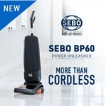 Sebo Softcase BP60 Cordless Commercial Upright Vacuum Cleaner. Battery Powered.