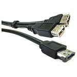 Cablematic - ESATAP câble USB ou eSATA + (M/eSATA + USB-AH-H) 1m