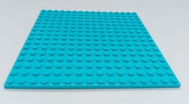 LEGO 1 x AZURE PLATE Base 16x16 Pin 12.8cm x 12.8cm x 0.5cm  BRAND NEW