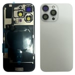 iPhone 16 Pro Baksida med smådelar - Vit Titan