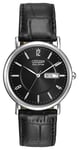 Citizen BM8240-03E Men's Black Leather Strap Eco-Drive Watch