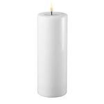 Deluxe Real Flame Blockljus Vitt 7,5 x 20