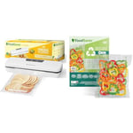 FoodSaver Everyday Machine Sous Vide Alimentaire | Conserve la fraîcheur de vos aliments+d’Emballage sous Vide, Sacs recyclables