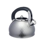 Lovello Textured Shadow Grey, Whistling Kettle, 2.5 Litre Capacity,Gift Tagged