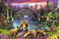 Ravensburger - Tiger vid paradislagun - pussel - 3000 delar