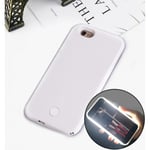 Iphone 7/8 - Selfie Skal / Mobilskal Med Led-lampa (vit) White