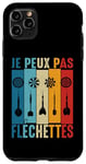 Coque pour iPhone 11 Pro Max Je Peux Pas J'ai Fléchettes joueur de Fléchette humour
