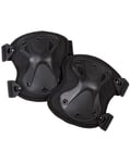 KombatUK Spec-Ops Armour Knee Pads (Black). Hard X-Shell. Elasticated Straps with Velcro.