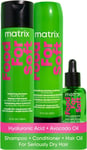 Matrix Food for Soft Hydrating Shampoo 300Ml, Detangling Conditioner 300Ml and H