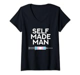 Womens Self Made Man Trans V-Neck T-Shirt