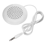New DIY Wired Pillow Speaker 3.5mm Mini Stereo Speaker for MP3 MP4 Mobile Phone Portable CD Player, Exquisite HD Unique Soft Sound Musical Pillow Speaker White
