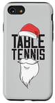 Coque pour iPhone SE (2020) / 7 / 8 Tennis De Table Chapeau De Noël Père Noël Ping Pong Tennis