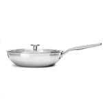 KitchenAid Multi-Ply Stainless Steel 3ply 28cm Wok with Lid