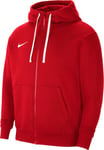 NIKE Men's M Nk Flc Park20 Fz Hoodie Sweatshirt, University Red/White/White, L UK