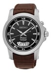 Seiko klockarmband SNQ149P1 / 6A32 00X0 Läder Mörk brun 21mm + sömmar