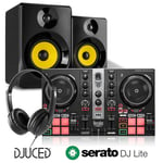 DJ Kit with Hercules Inpulse 200 MK2 Controller, SMN50B Monitors & Headphones