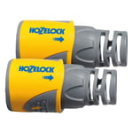 Hozelock 2050 Hose End Connector Plus for 12.5-15mm (1/2-5/8in) (Twin Pack)
