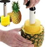 Ossian Pineapple Cutter – Traditional Multi-Purpose Home Kitchen Core Removing Safe Accessory Tool Peeler Corer Slicer Spiral Chunk Wedge Fresh Pineapple Fruit Juice Quickly and Easily with No Fuss
