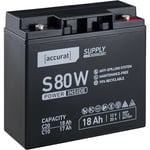 Supply S80W Batterie Décharge Lente 18 Ah agm au Plomb - Accurat
