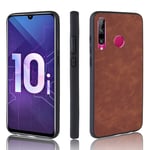 LLLi Mobile Accessories for HUAWEI Shockproof Sheep Skin PC + PU + TPU Case for Huawei Honor 10i/Honor 20i(Black) (Color : Brown)