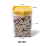 Food Storage Container Household Kitchen Multigrain Jar Yellow Medium