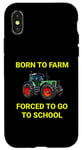 Coque pour iPhone X/XS Agriculteur Tracteur Paysan Agriculture Enfants Cadeaux