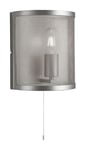 Searchlight 1190SS Fishnet Wall Light, painted silver