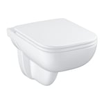 Grohe Start Vegghengt Toalett Med sete, u/skyllekant, Alpinhvit - 39815000