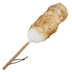 18,5 tums ren lammull antistatisk dammduk med trähandtag 47cm