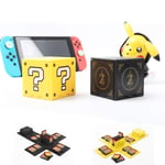 Nintendo Switch Game Card Case, Game Card Holder for Nintendo Switch Games with 16 Slots (Question Block + Zelda)