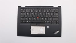 Lenovo Yoga X390 Keyboard Palmrest Top Cover US Black Backlit 02HL644