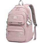 Ryggsäck för kvinnor och män, vattentät, skolväska, grundskola, mellanstadium, universitet, casual daypack, ryggsäck, stor, multifickor, 30L