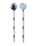 2 PACK FROZEN 2 PENCILS WITH CHARACTER TOPPERS Olaf Anna Elsa Gift PM290891 UK