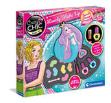 Clementoni- Crazy Chic-Palette Sirène-Coffret de Maquillage pour Filles, 6 Ans et Plus, 18642