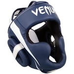 Venum Unisex Elite Headgear, White/Navyblue, One Size